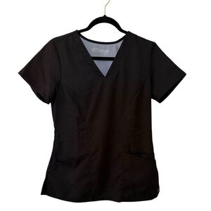 .Grey’s Anatomy Scrub Top Small Black Barco Medical Uniform